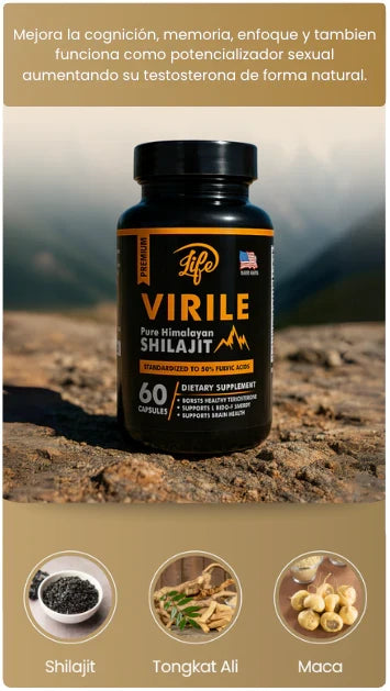 Shilajit puro del Himalaya - Compra 30 cápsulas y recibe 60 💊🎁 ¡Aprovecha esta súper promoción!