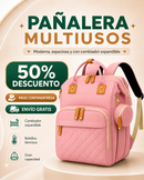Bolso Pañalera Multiusos Con Cuna Portátil 💼👶 - 50% DESUENTO